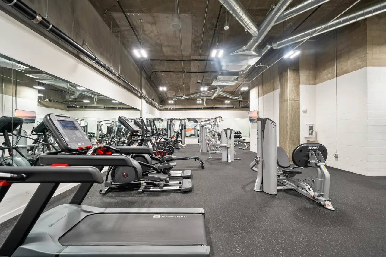 State-of-the-art fitness center with cardio and strength equipment